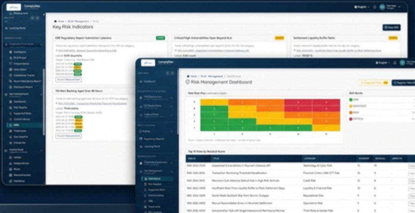 Risk management dashboard